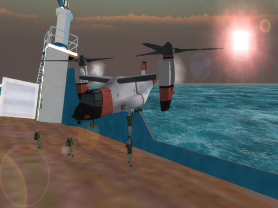 Airplane Helicopter Osprey Rescue iPad screenshot 5 - Games app