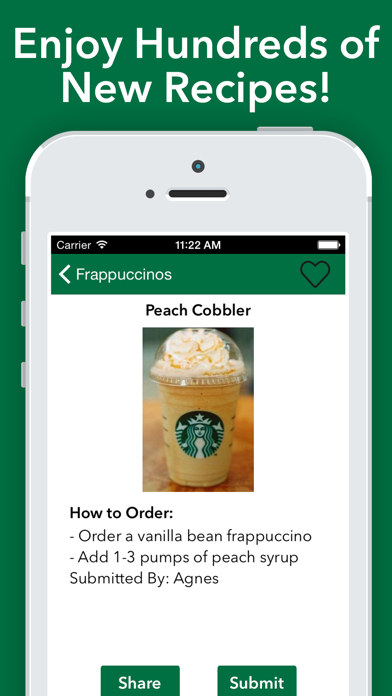 Screenshot #2 pour Secret Menu for Starbucks Pro!