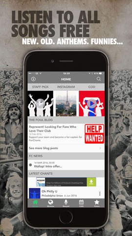 FanChants: Football Songsのおすすめ画像1