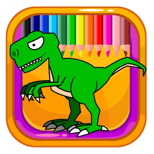 Kids Coloring Book Games Draw Dinosaur Version