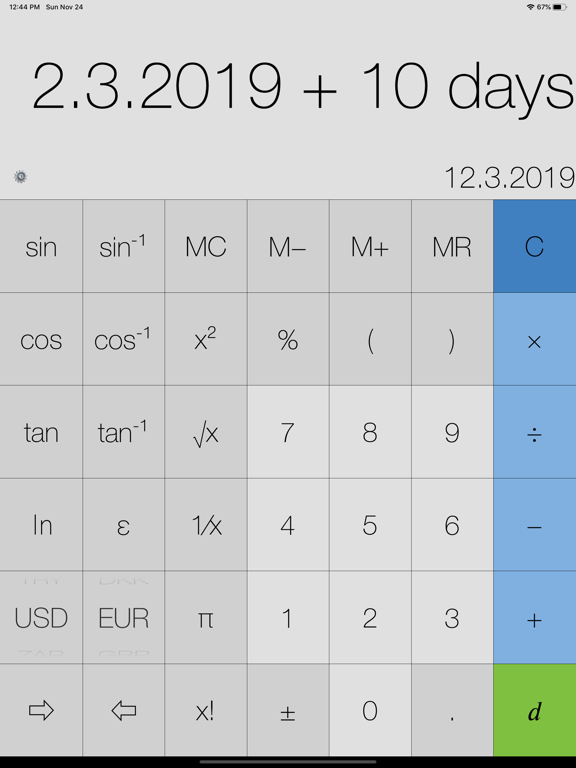 Screenshot #4 for My Calculator (incl. currency)