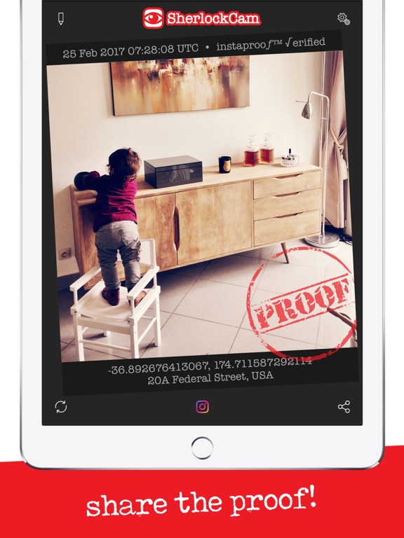 Screenshot #6 pour SherlockCam (evidence GPS cam)