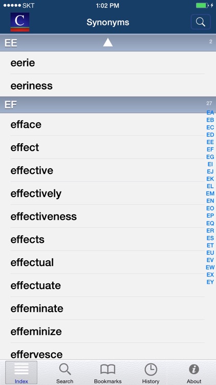English Synonyms (Moby Thesaurus) screenshot-3