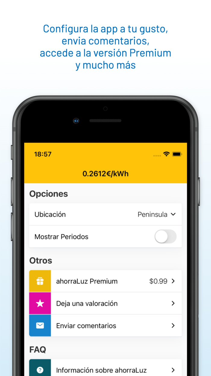 Precio Luz España - ahorraLuz
