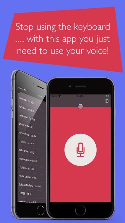 Voice Dictation to text