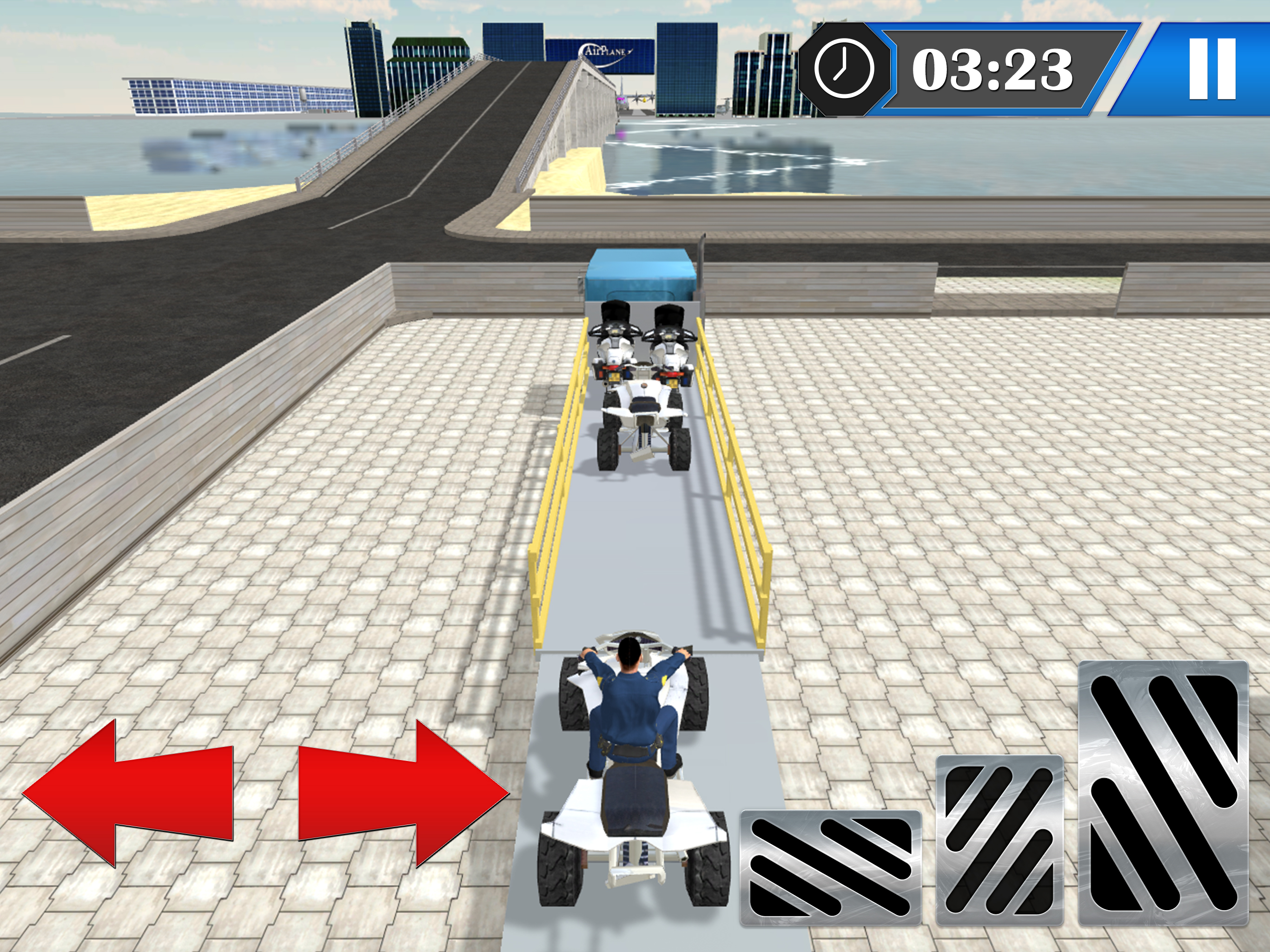 Police Bike Plane Transport & Driving Simulator