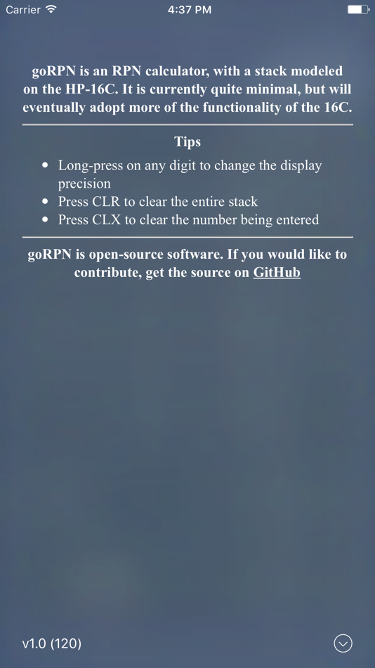 #2. goRPN (iOS) 由: Joel Perry