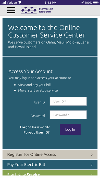 Hawaiian Electric Mobile Screenshot