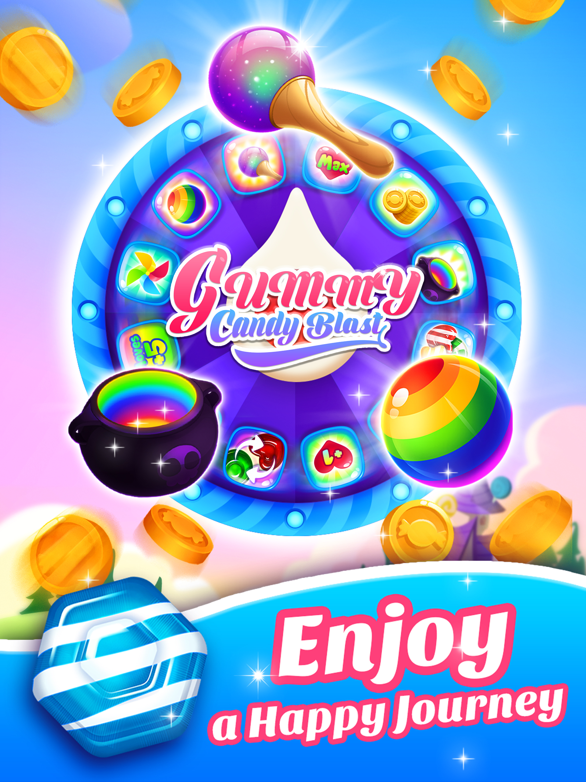 Gummy Candy Blast！Match 3 Game screenshot 10