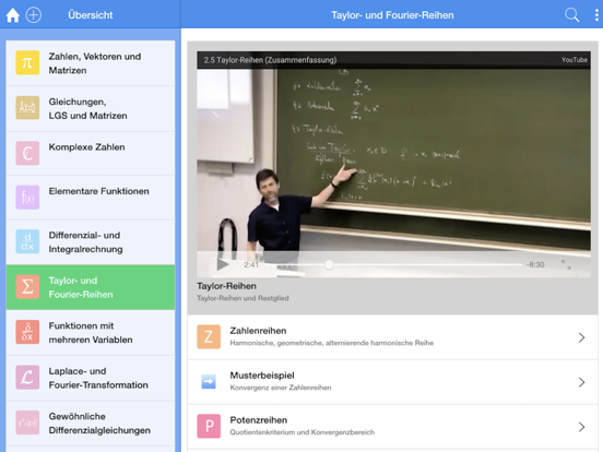 Screenshot #6 pour iMath Video (Videos zur Mathematikvorlesung)