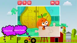 lively fruits learning jigsaw puzzle games for kid iphone screenshot 2