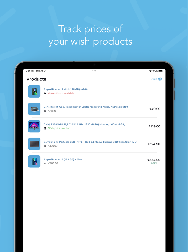 ‎PriceNotify: Price Tracker Capture d'écran