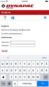 Dynapac Dyn@Link screenshot #1 for iPhone