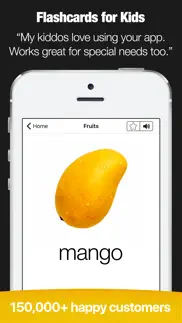 flashcards for kids - first food words iphone screenshot 1