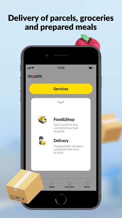 maxim — order taxi & delivery Screenshot