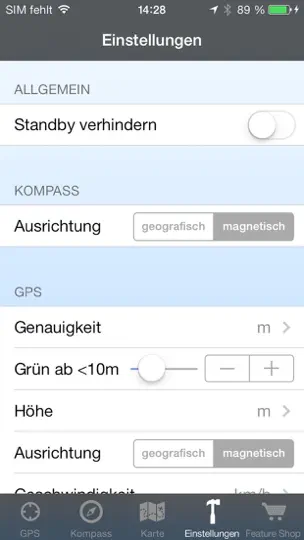 Screenshot von GPS & Maps: Standort Tracker auf dem iPhone 5