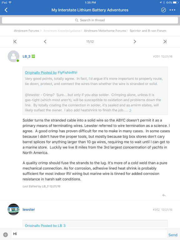 Screenshot #5 pour Airstream Forums