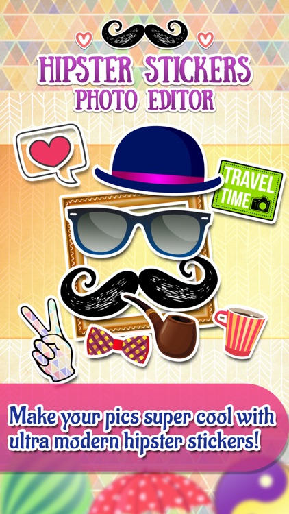 Hipster Stickers for Pictures