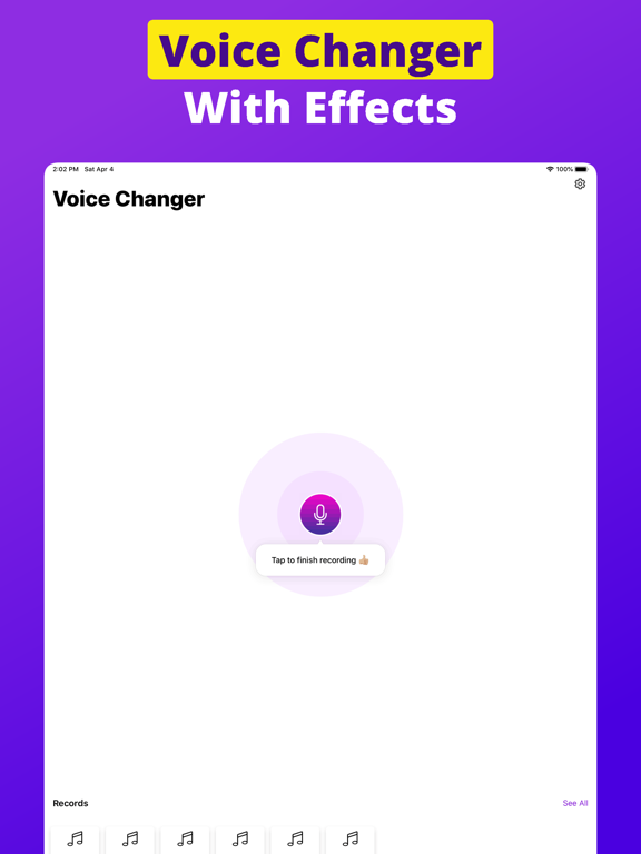Screenshot #4 pour Chipmunk Voice Changer Editor
