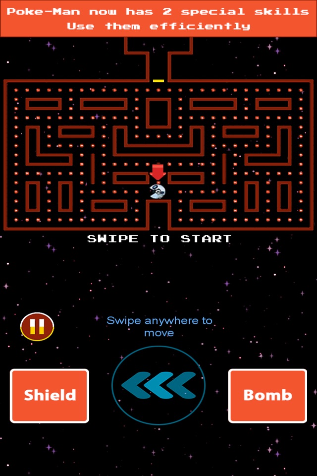 Poke Man: Chase in the outer space-Kid maze puzzle screenshot 2