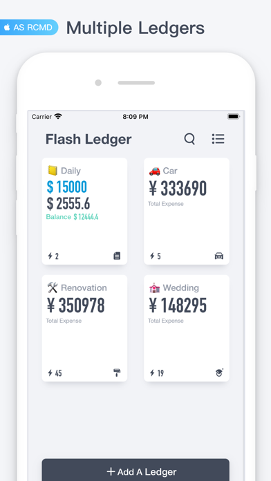 Screenshot #1 pour Flash Ledger - Expense Tracker