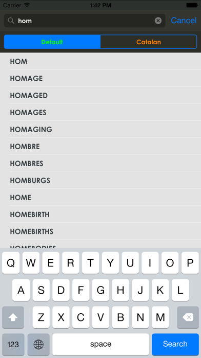 Screenshot #1 pour Catalan Dictionary