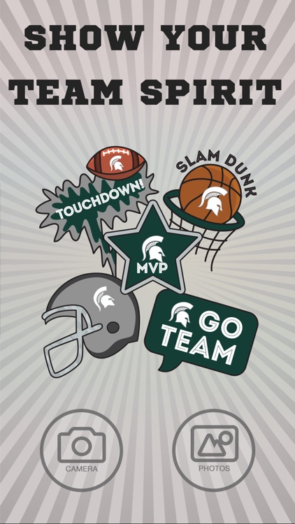Michigan State Spartans Photo Booth Stickers
