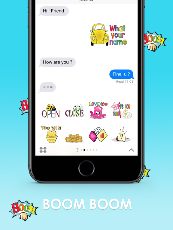 Screenshot #5 pour BOOM Stickers for iMessage
