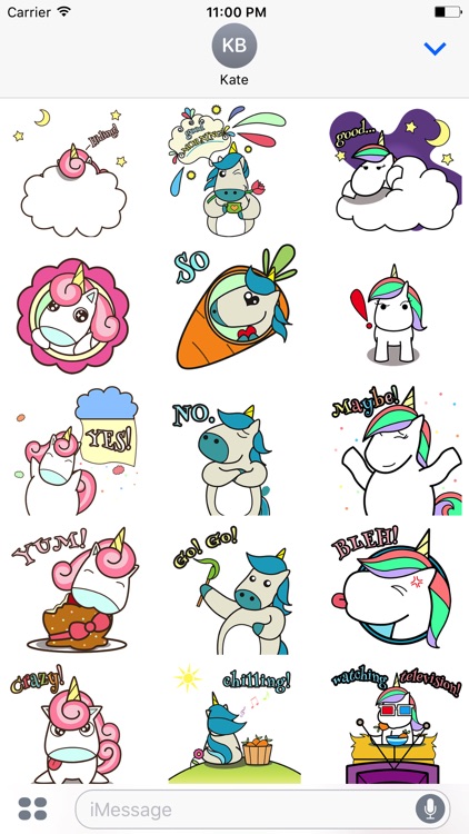 UNICORn Animated Stickers