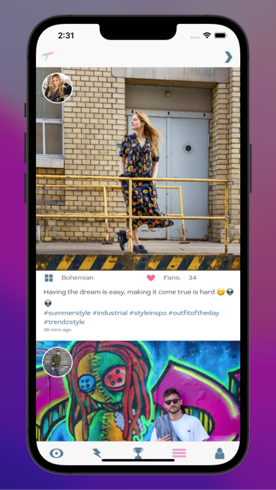 Trendz App Screenshot