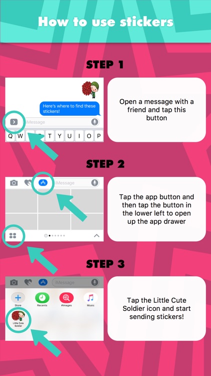 Little Army Cute Cute stickers by wenpei