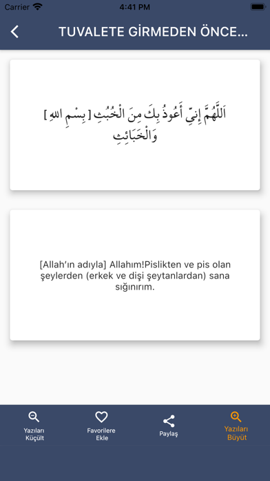 Yeni Günlük Dualar ve Zikirler Screenshot
