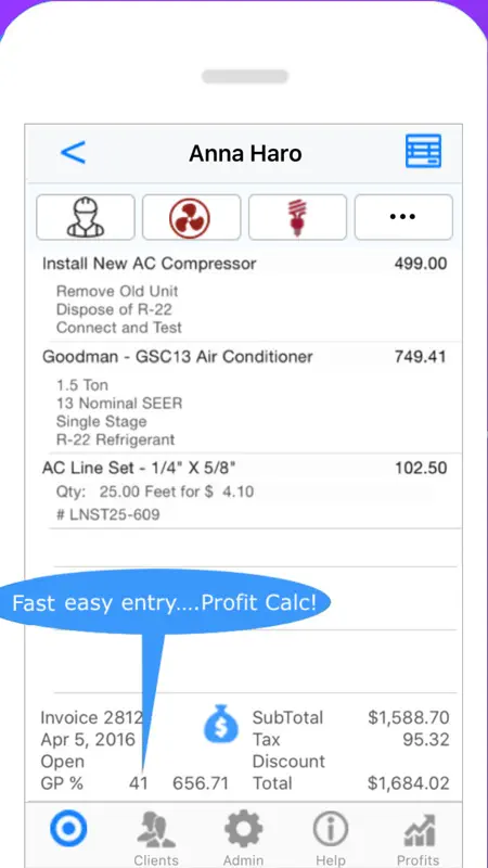 HVAC Pro Invoices & Estimates screenshot 2 of 9