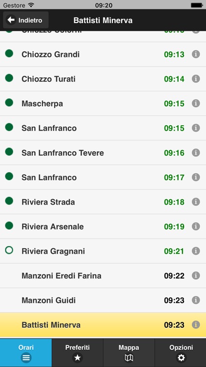 Line Pavia Bus Sapiens