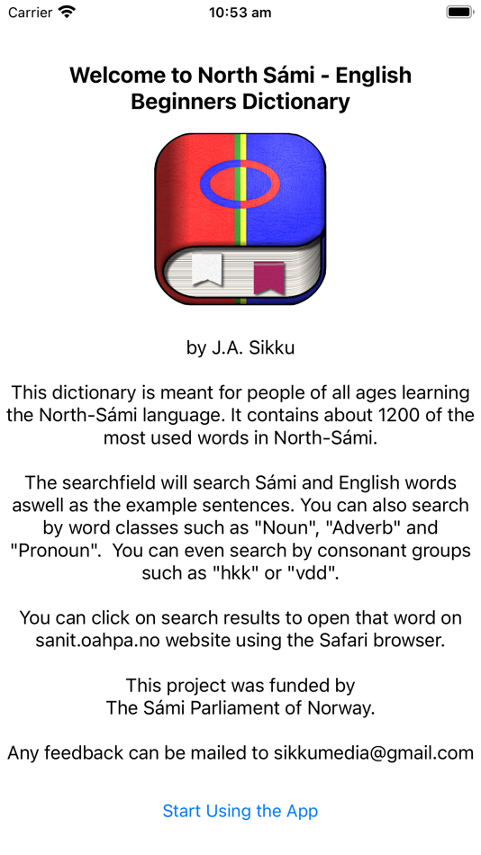 #1. Sami-English Dictionary (iOS) 由: John Anders Sikku