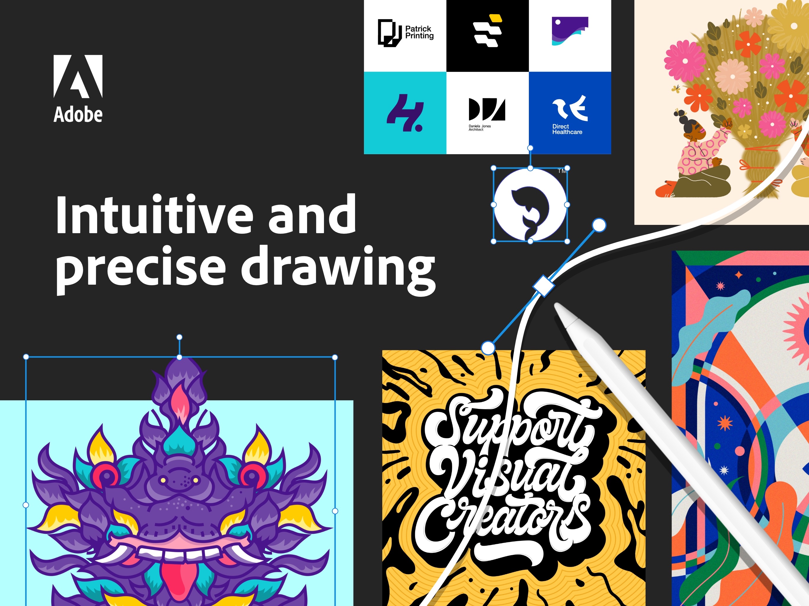 Screenshot do app Adobe Illustrator: Graphic Art