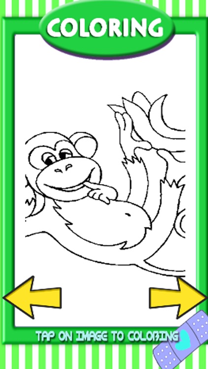 Monkey Game Coloring Page For Kids Edition