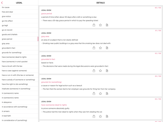 Screenshot #5 pour Legal - Negotiation idioms