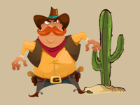 Wild West Stickers - Cowboys