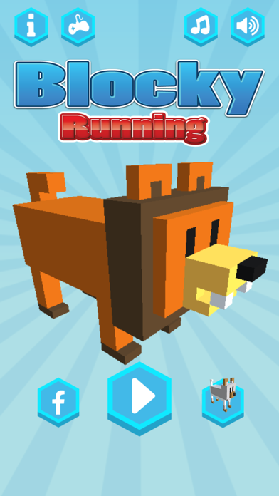 Screenshot #1 pour blocky endless risky road running arcade hopper