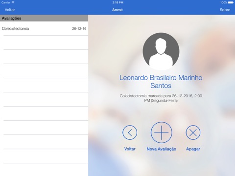 Anest - Avaliação Pré Anestésica screenshot 2