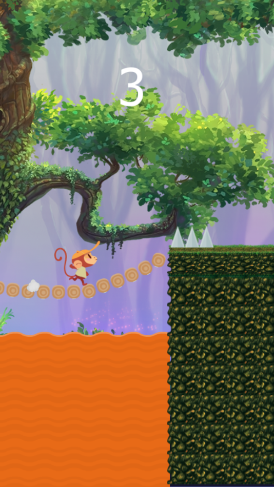 #4. super monkey kong run & jump in forest adventure (iOS) By: Alongkorn Wongvisate