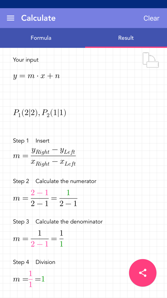Solving Linear Equation - 1.82 - (iOS)
