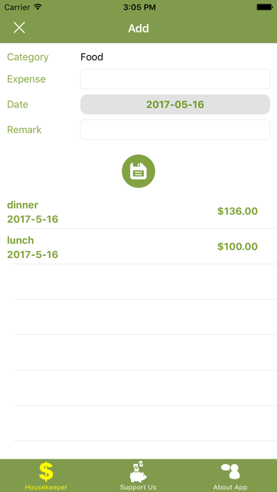 Screenshot #2 pour Expenses Housekeeper