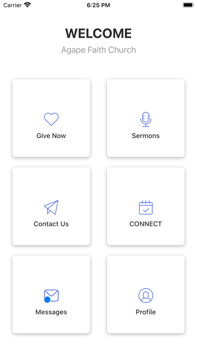 Agape Faith Church Screenshot