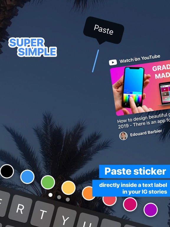 Thumbnail Stickers for YouTube iPad screenshot 4 - Utilities app