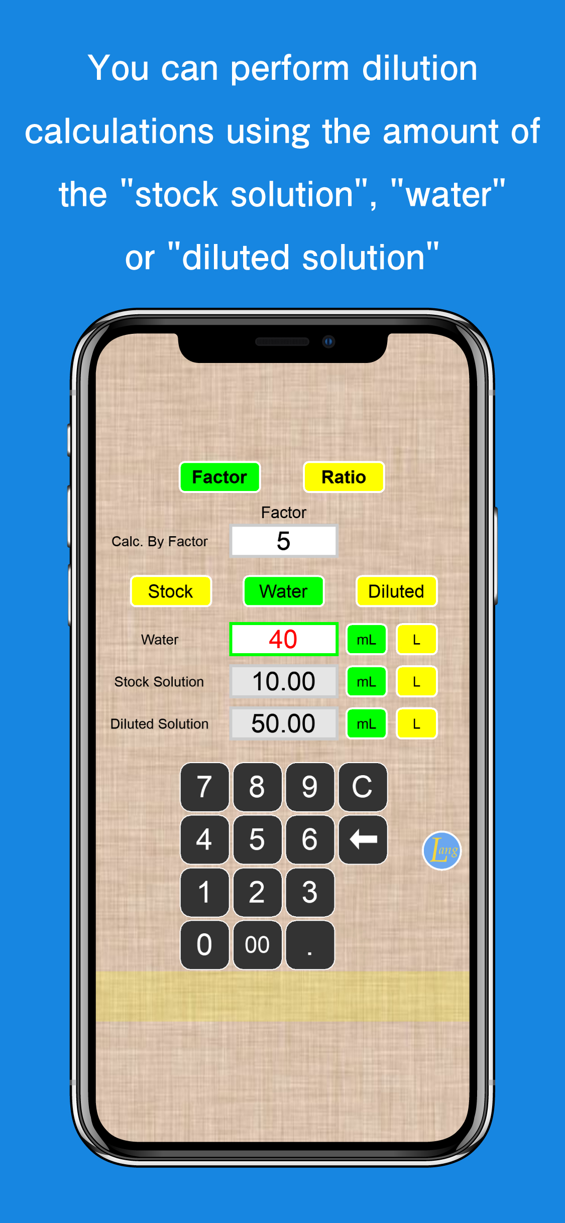 Simple Dilution Calculator screenshot 3