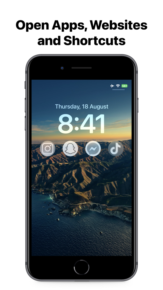 #2. LockLauncher Lockscreen Widget (iOS) Podle: INNOVATIVE DIGITAL TECHNOLOGIES LIMITED