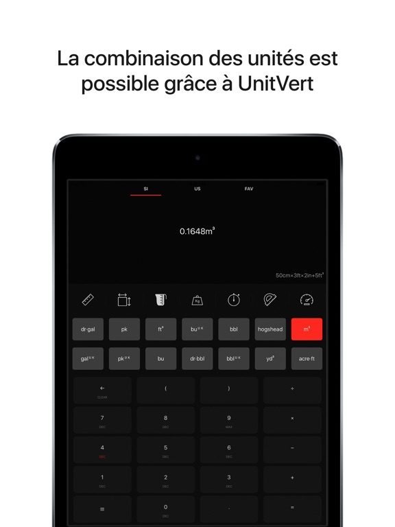 Screenshot #5 pour UnitVert: Convertisseur d'unité et calculatrice