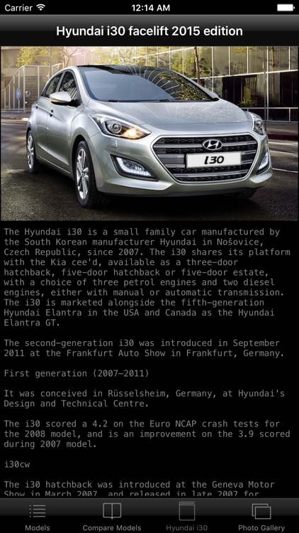 Specs for Hyundai i30 facelift 2015 edition screenshot-3